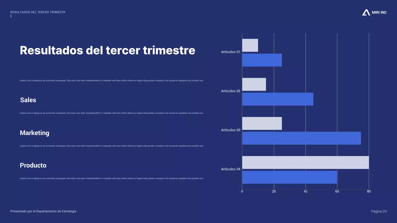blue modern business report