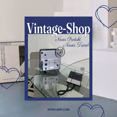 Förderung einer Einrichtung aus der Mitte des Jahrhunderts in Marineblau und Grau