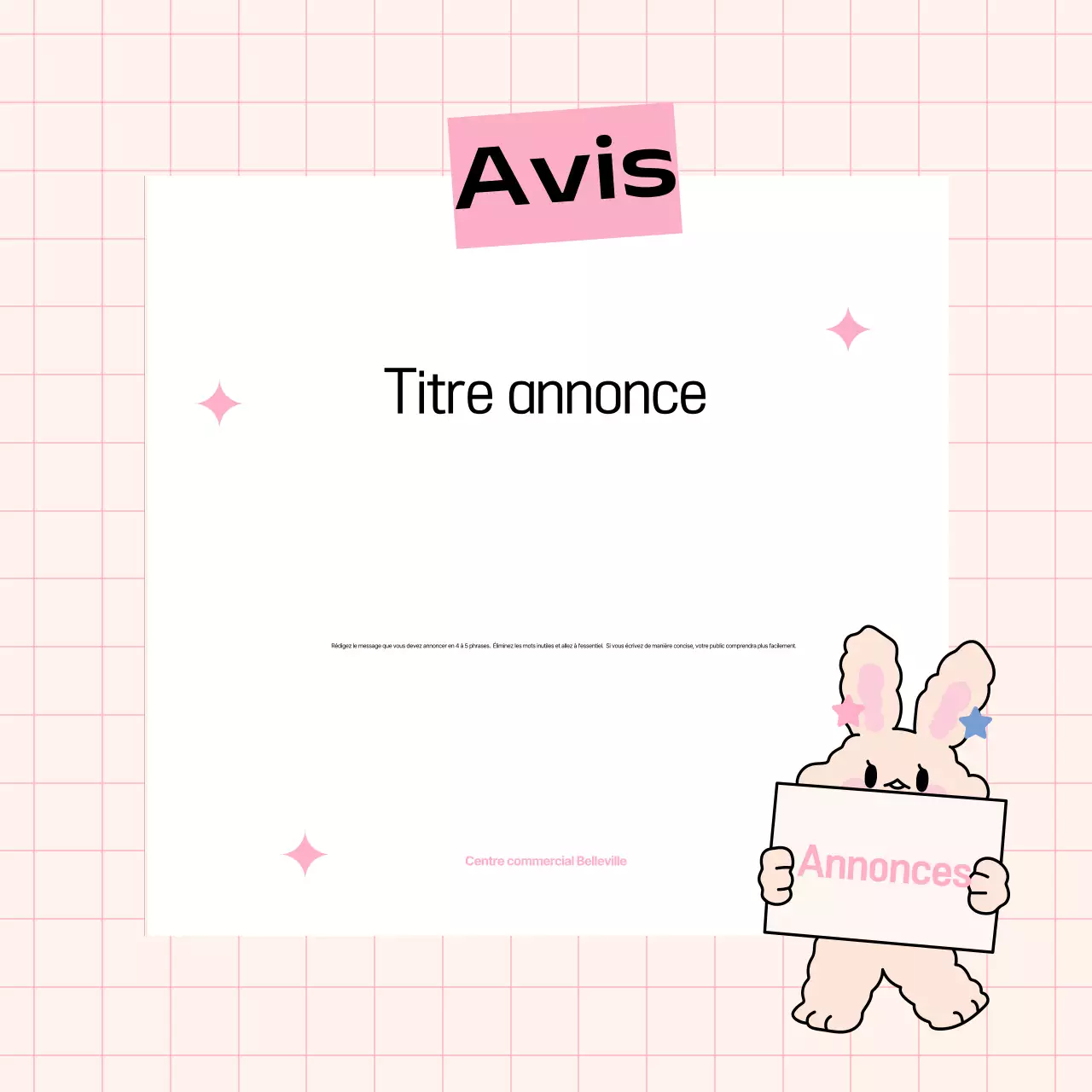 Promouvoir votre marque en rose et bleu clair