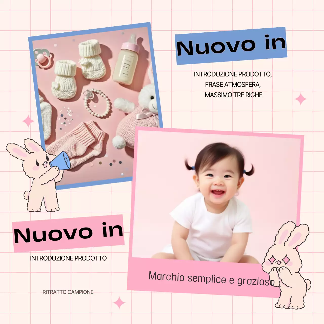 Promuovete il vostro marchio in rosa e azzurro