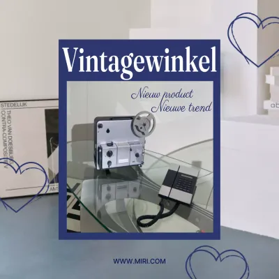 Promoot een mid-century interieur in marineblauw en grijs