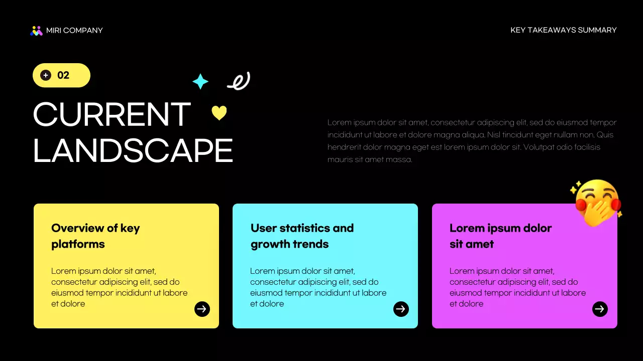 Colorful Modern Social Media Report Presentation