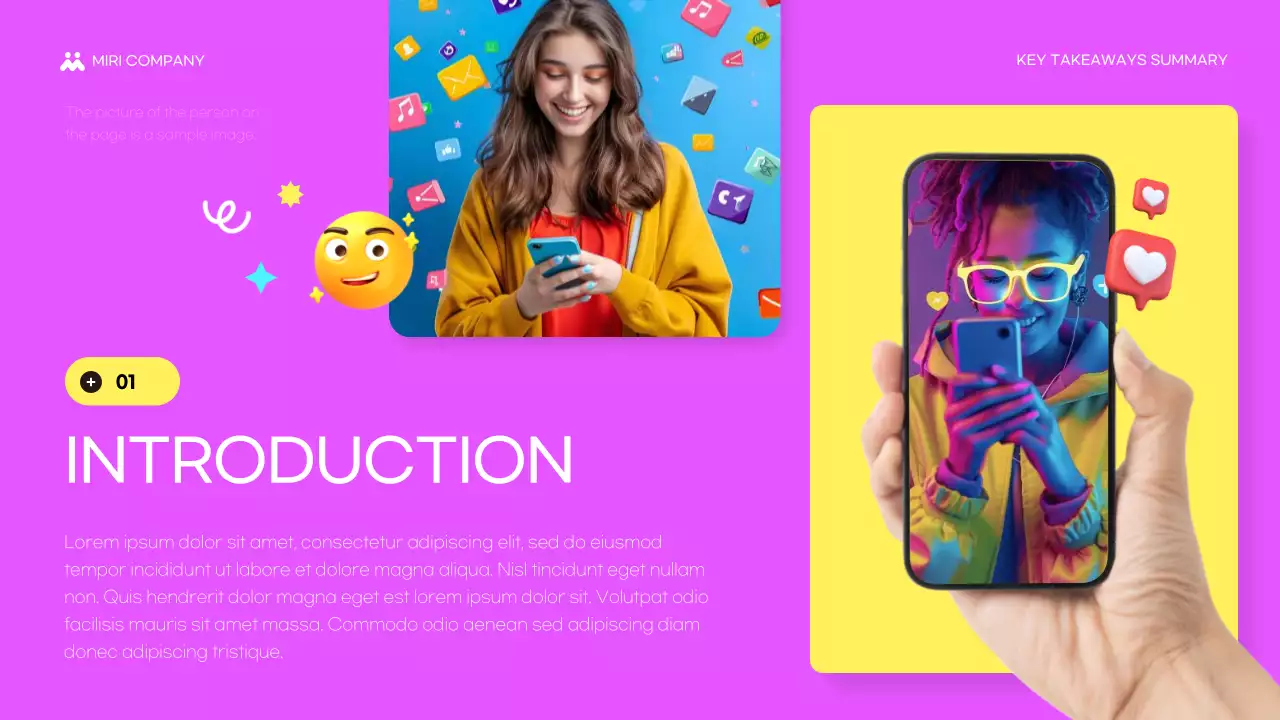 Colorful Modern Social Media Report Presentation