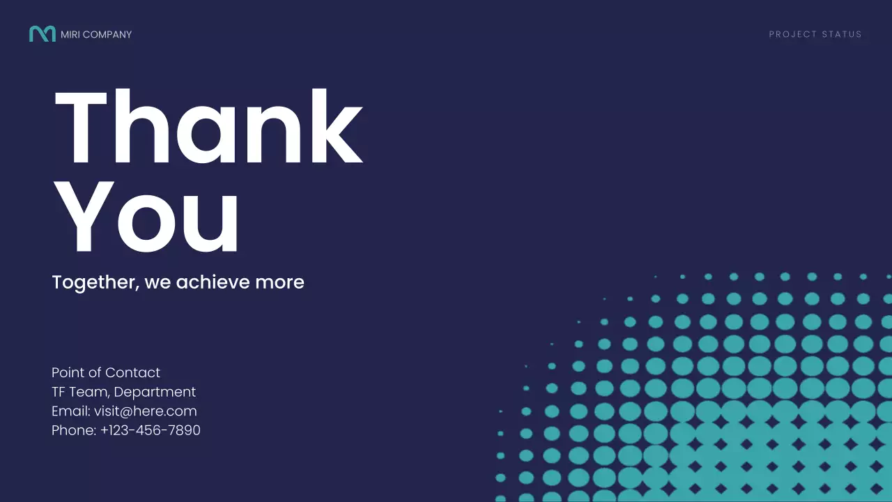 Navy Blue Modern Business Report Presentation