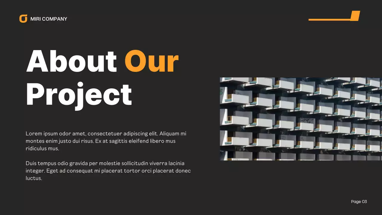 Orange Modern Business Report Presentation