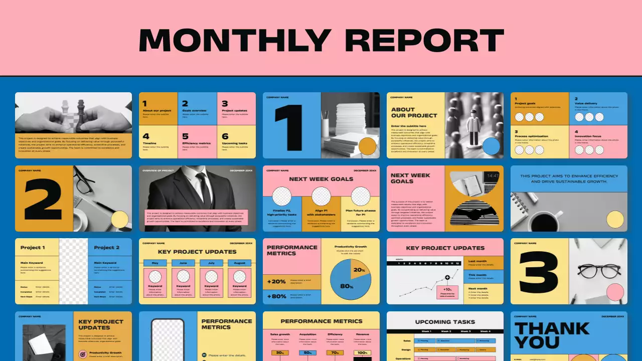 Yellow Modern Business Report Presentation