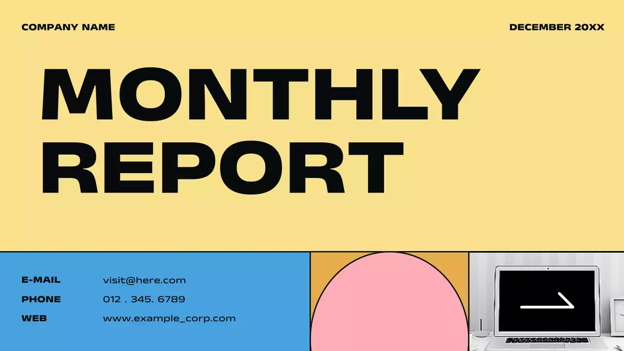 Yellow Modern Business Report Presentation