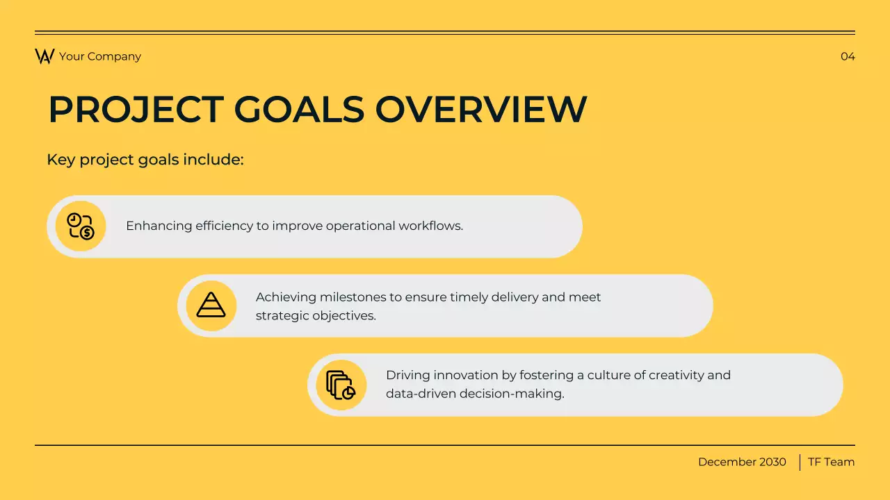 Blue and Yellow Modern Business Report Presentation