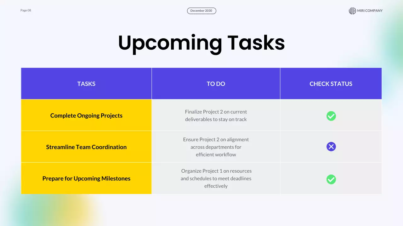 Trình bày báo cáo dự án hiện đại màu tím