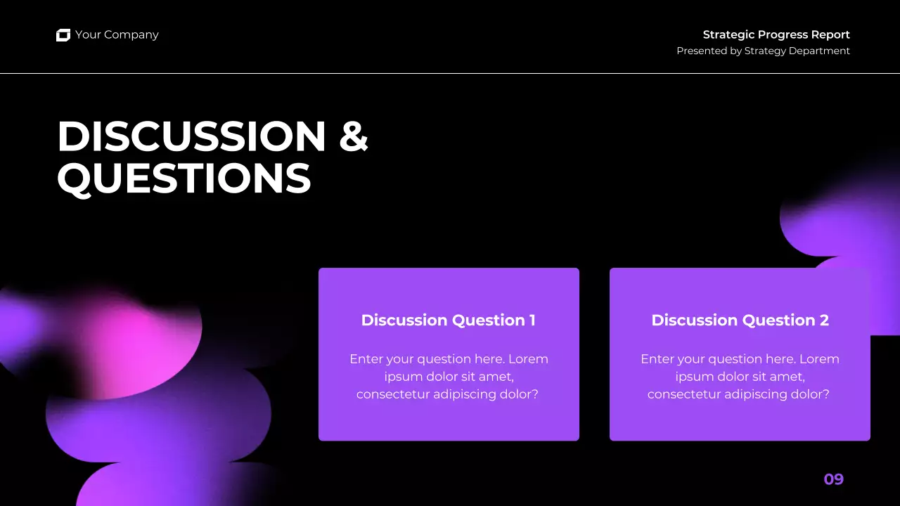 Purple Modern Business Report Presentation