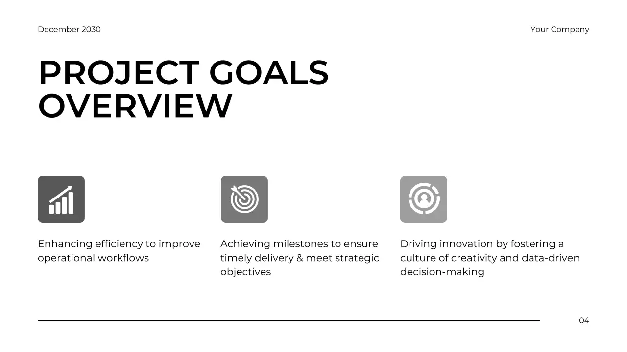 White Modern Business Review Report Presentation