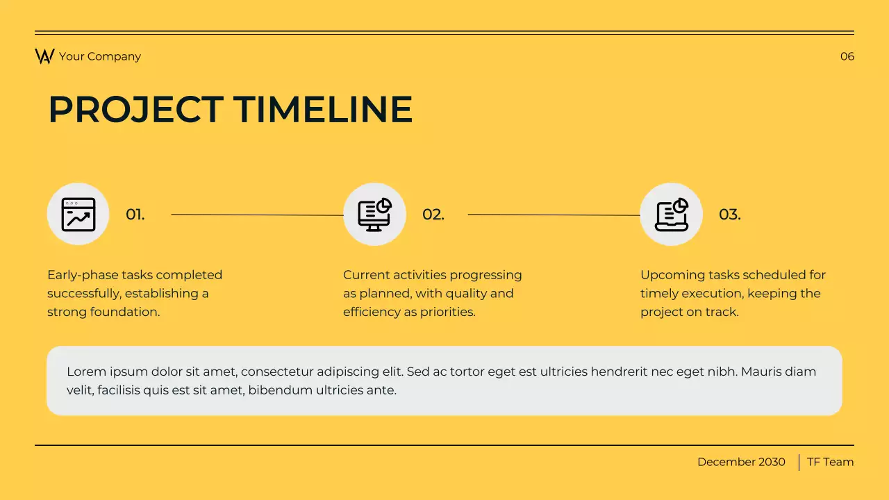 Blue and Yellow Modern Business Report Presentation