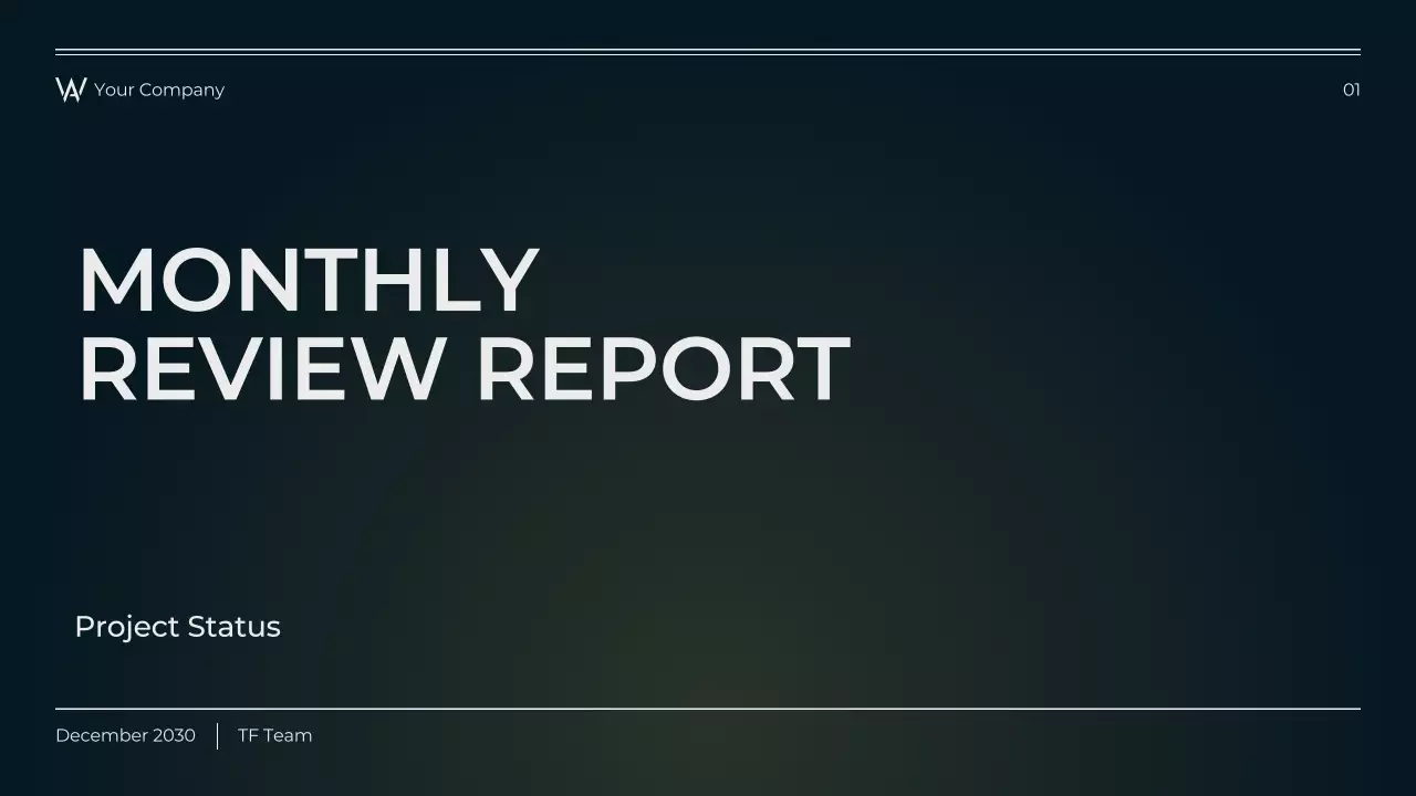 Blue and Yellow Modern Business Report Presentation