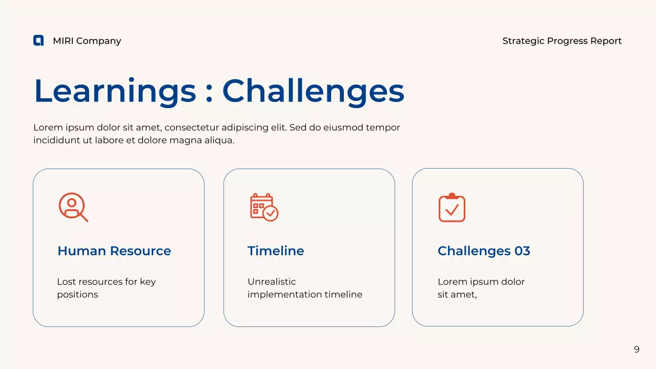 Blue Professional Business Report Presentation