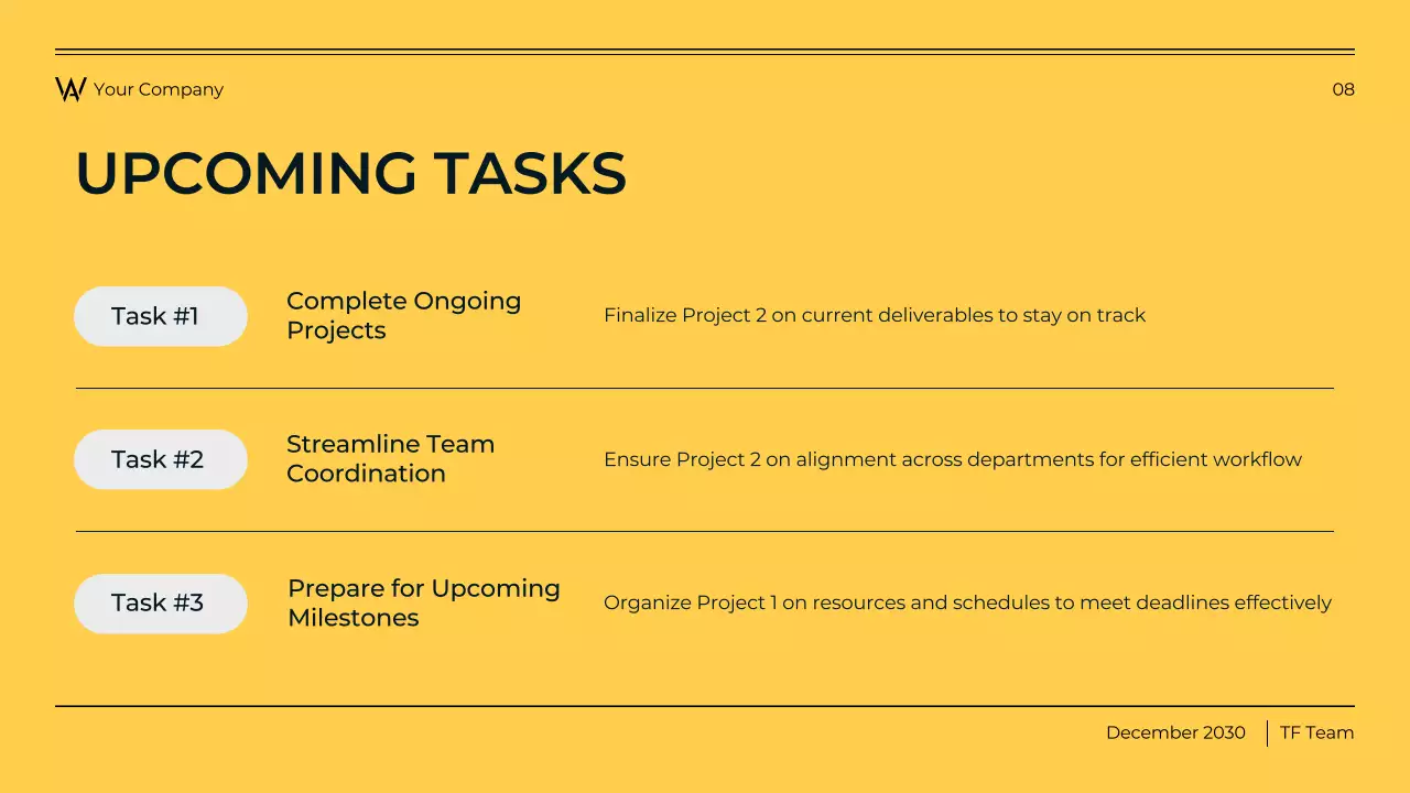 Blue and Yellow Modern Business Report Presentation