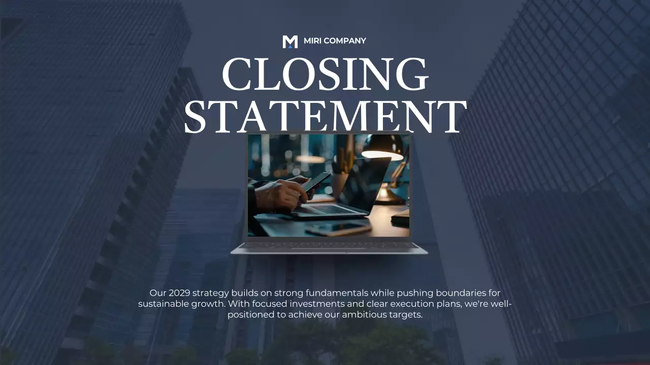 Blue Professional Business Report Presentation