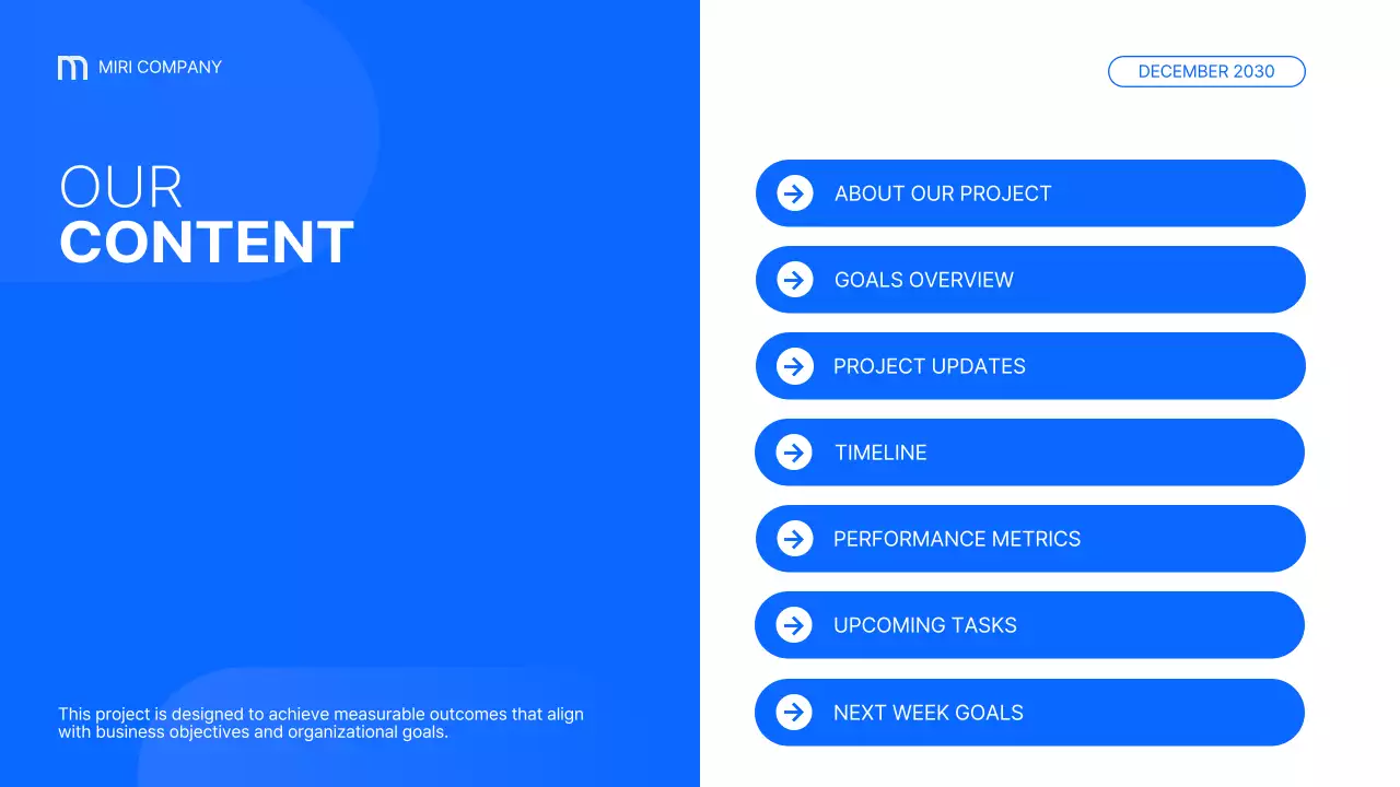 Blue Modern Business Report Presentation