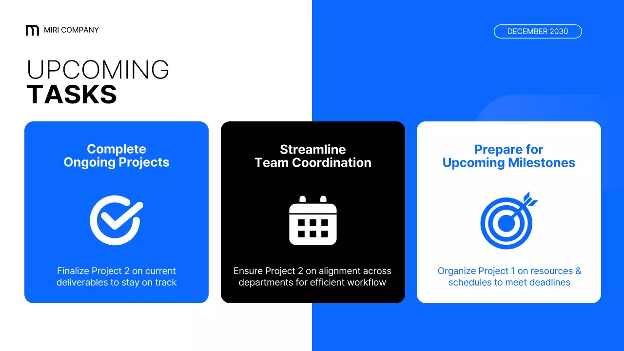 Blue Modern Business Report Presentation