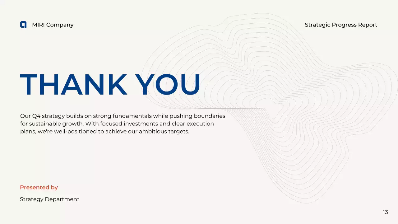 Blue Professional Business Report Presentation