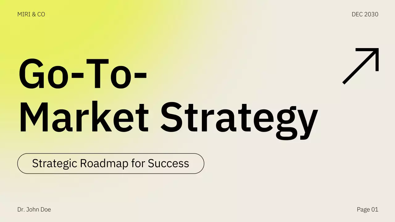 Yellow Modern Market Plan Presentation