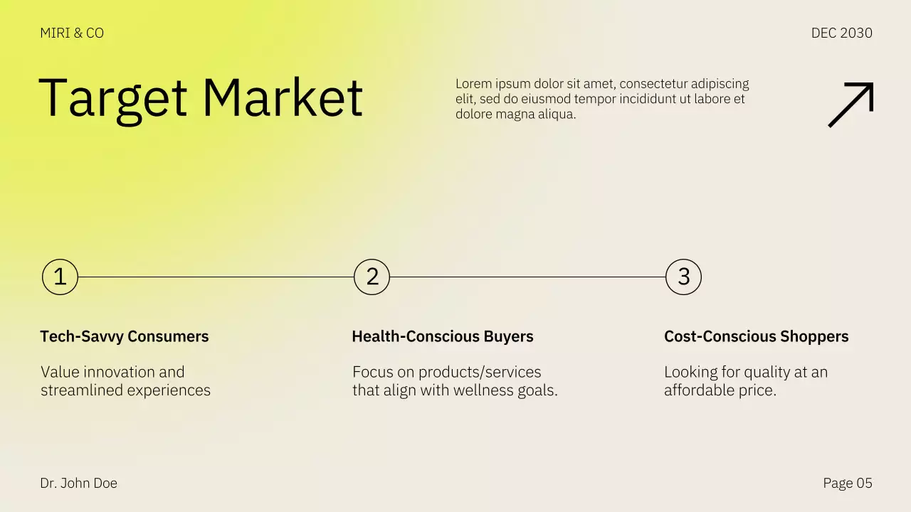 Yellow Modern Market Plan Presentation