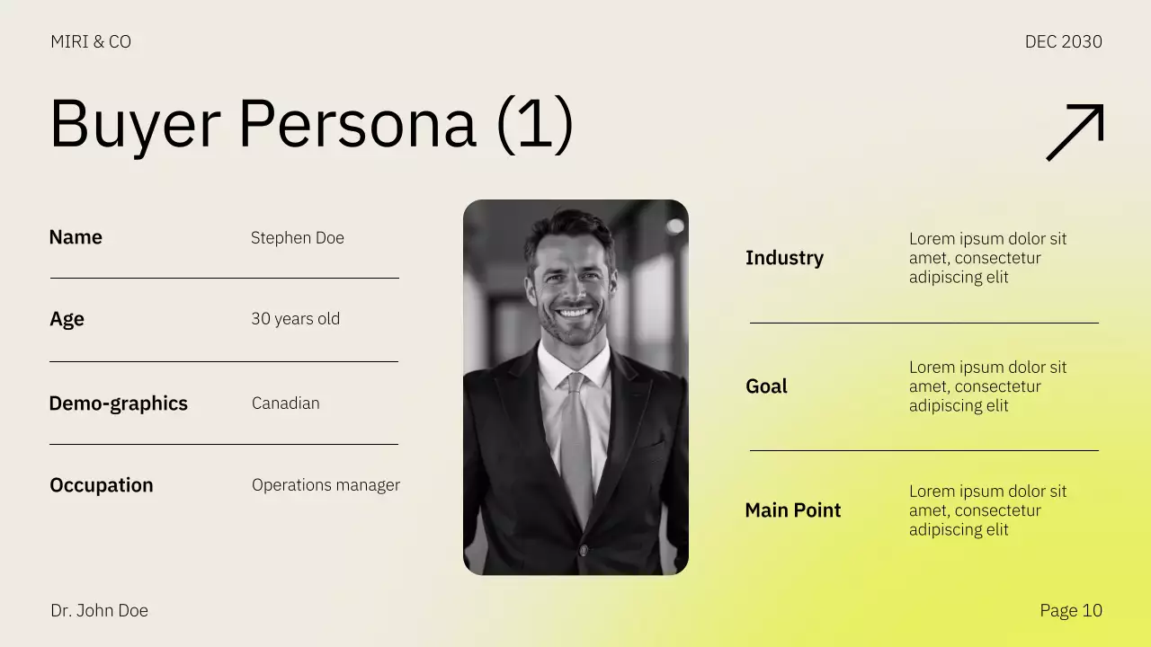Yellow Modern Market Plan Presentation