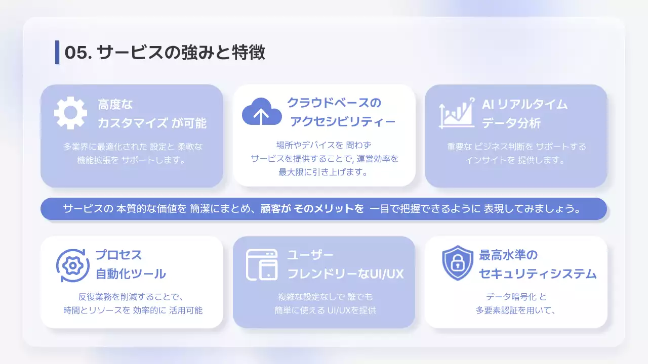 青 シンプル ビジネス 資料 プレゼンテーション