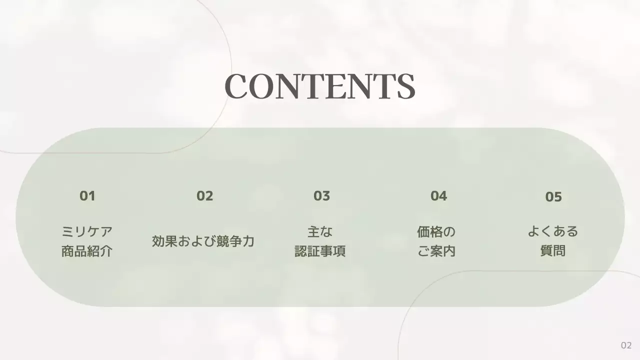 緑 シンプル 健康 資料 プレゼンテーション