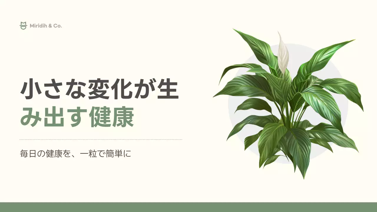 緑 シンプル 健康 資料 プレゼンテーション