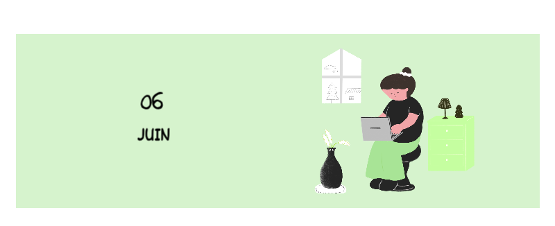 Un concept d'illustration coloré et mignon pour le quotidien