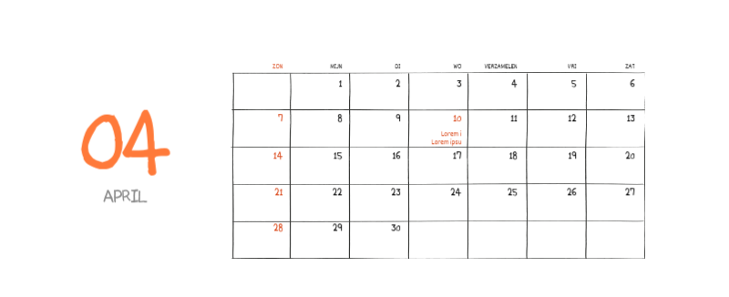 Een kleurrijk en schattig alledaags illustratieconcept