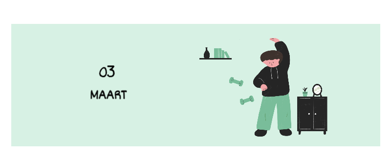 Een kleurrijk en schattig alledaags illustratieconcept