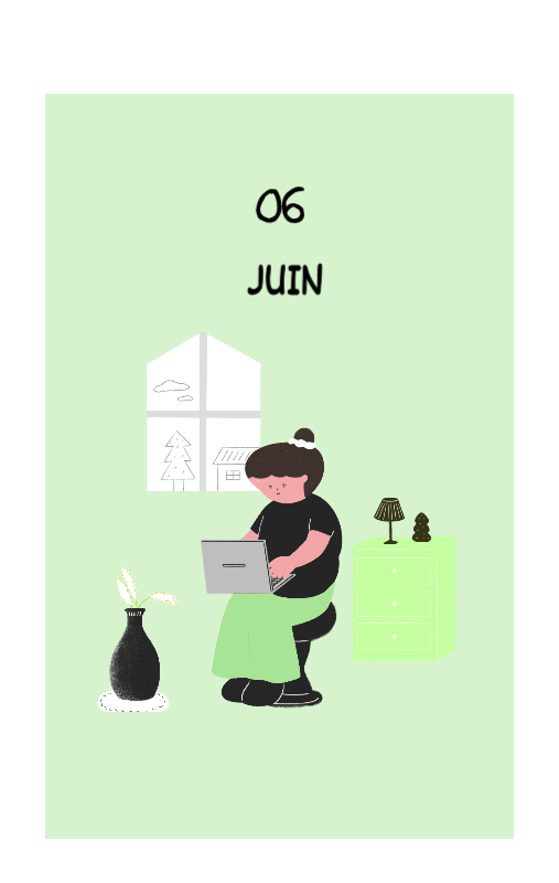 Un concept d'illustration coloré et mignon pour le quotidien