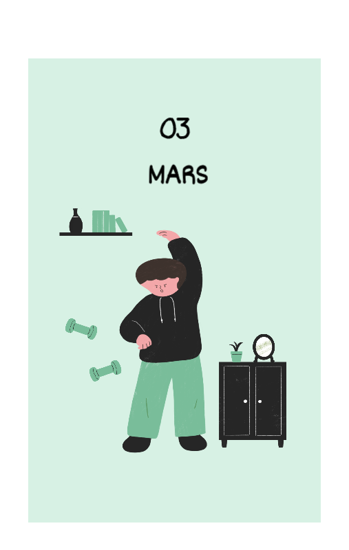 Un concept d'illustration coloré et mignon pour le quotidien