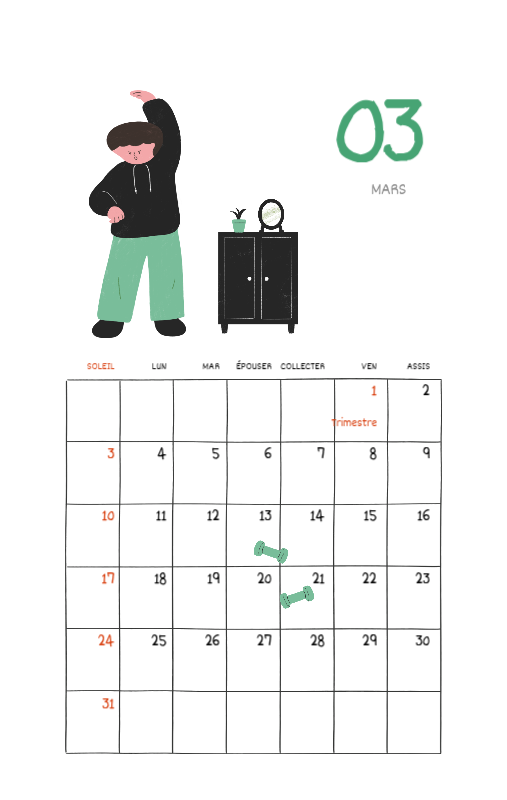 Un concept d'illustration coloré et mignon pour le quotidien