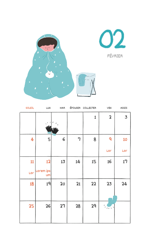 Un concept d'illustration coloré et mignon pour le quotidien