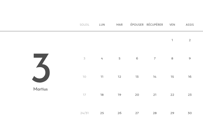 Un calendrier photo à l'allure urbaine et épurée