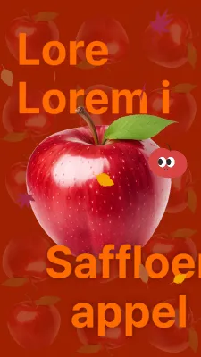 Promoot minimalistisch herfstfruit in rood en oranje