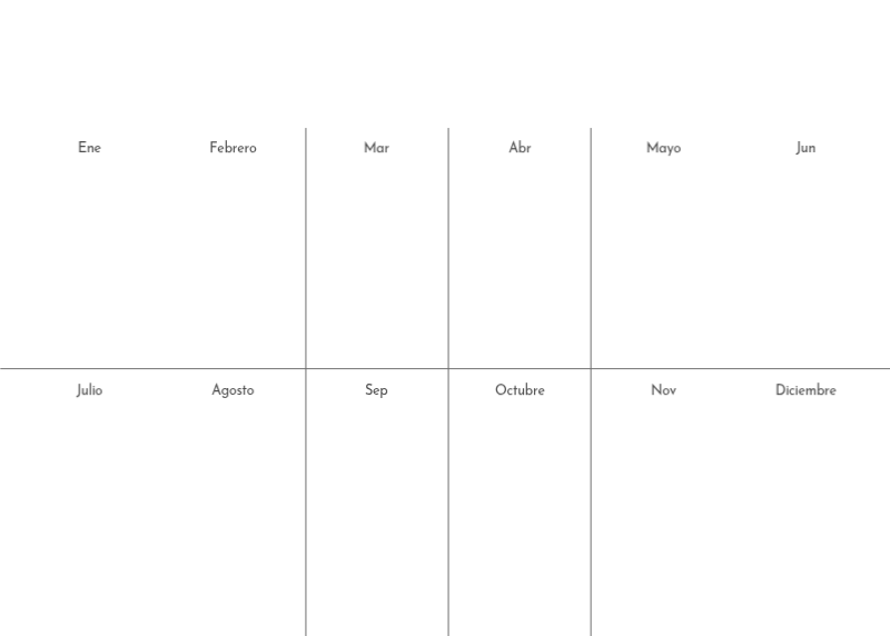 Un calendario fotográfico con un toque limpio y urbano