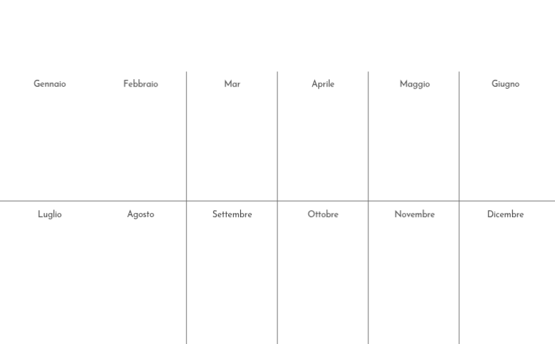 Un calendario fotografico dall'atmosfera pulita e urbana