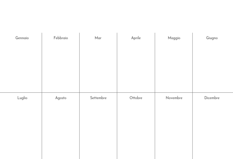 Un calendario fotografico dall'atmosfera pulita e urbana