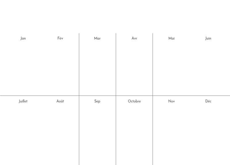 Un calendrier photo à l'allure urbaine et épurée