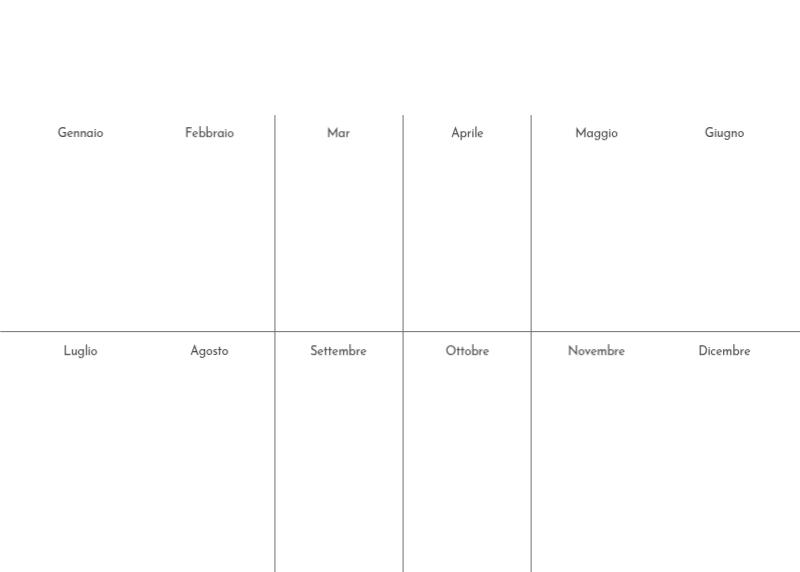 Un calendario fotografico dall'atmosfera pulita e urbana