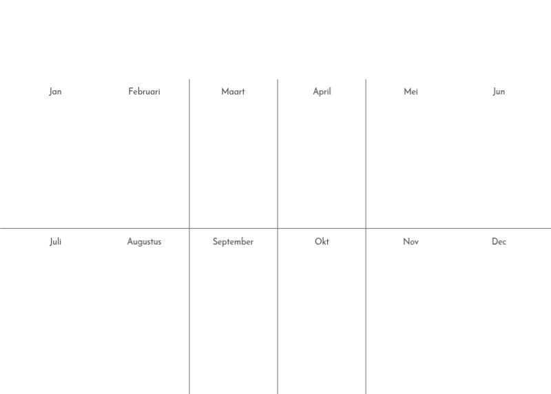 Een fotokalender met een strakke, stedelijke uitstraling