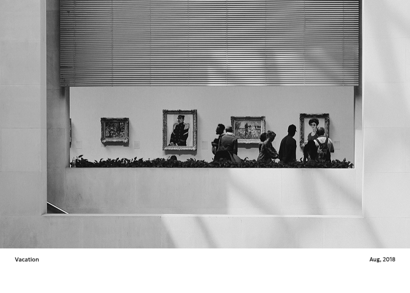 A photo calendar with a clean, urban feel