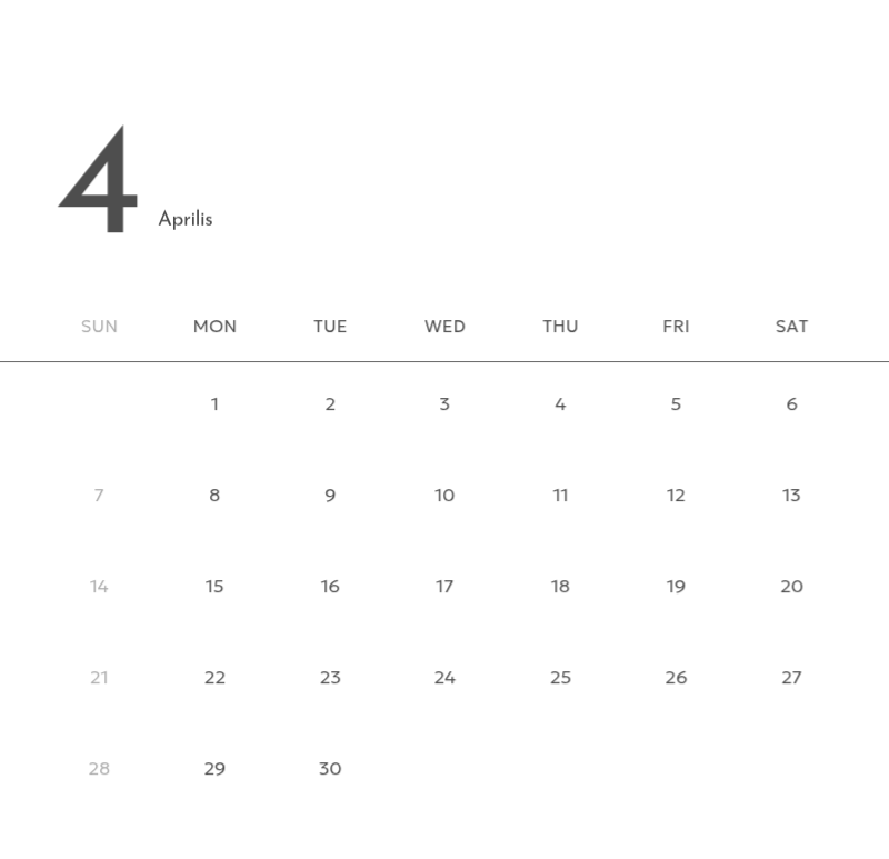 Lịch ảnh mang lại cảm giác sạch sẽ, thành thị