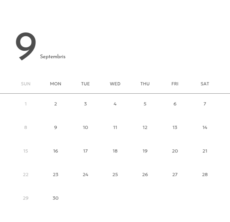 Lịch ảnh mang lại cảm giác sạch sẽ, thành thị