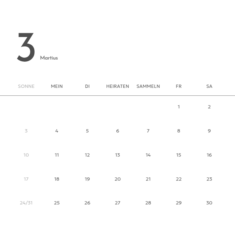 Ein Fotokalender mit klarem, urbanem Charakter