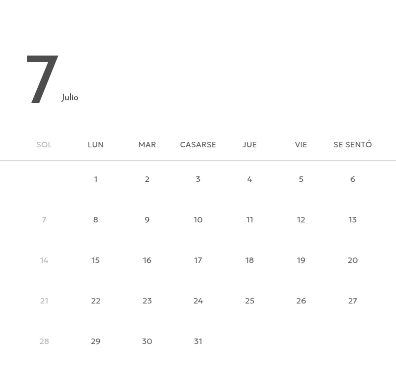 Un calendario fotográfico con un toque limpio y urbano