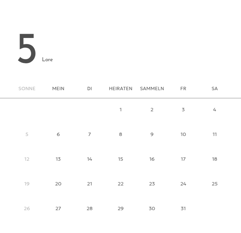 Ein Fotokalender mit klarem, urbanem Charakter